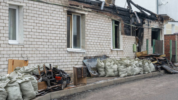 Professional Fire Damage Removal technician working in Christmas, FL
